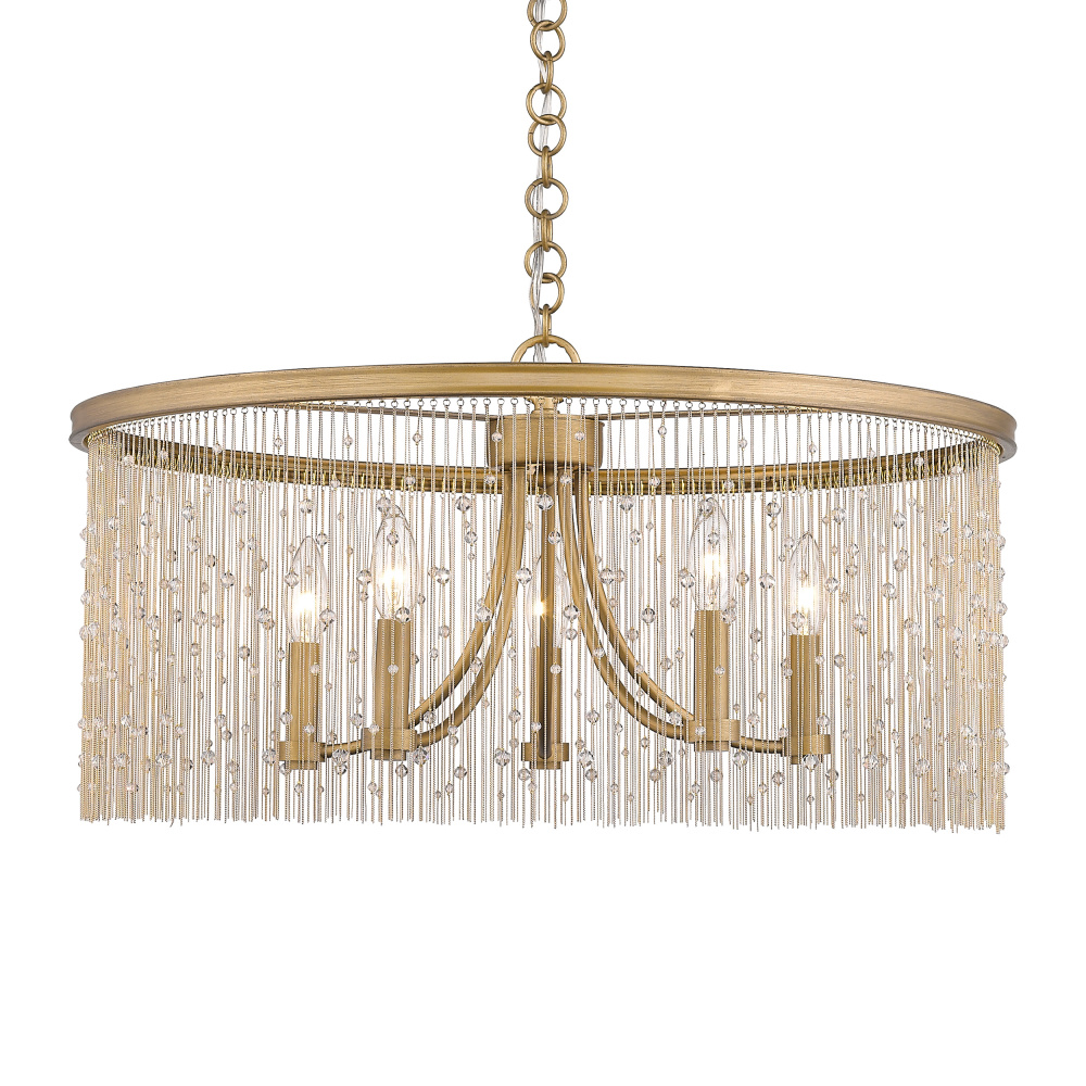 Golden Lighting Marilyn 5-light Chandelier in Peruvian Gold